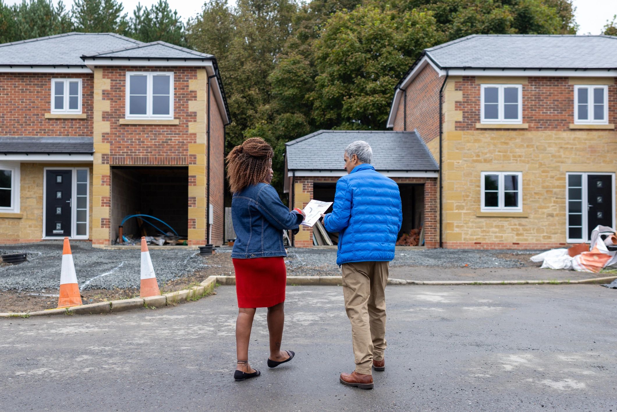 Homeowner meeting with a real estate professional